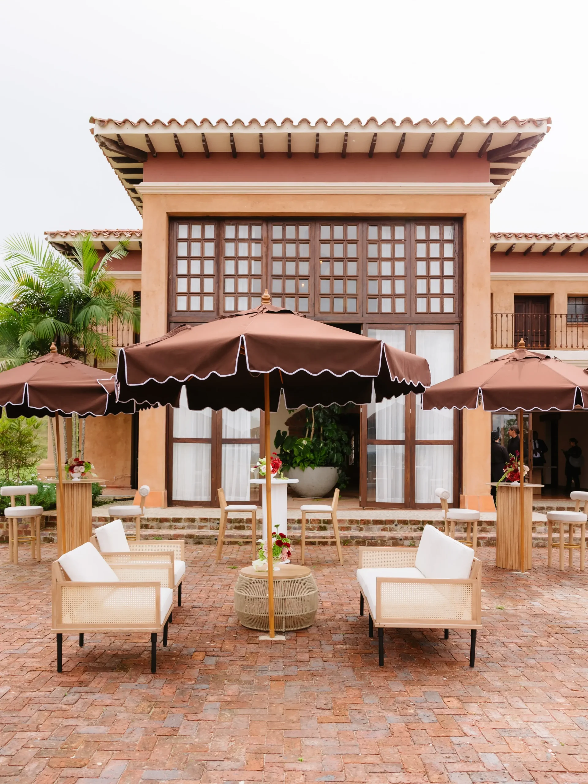 Bespoke wedding accommodation lounge and hospitality setting in Colombia